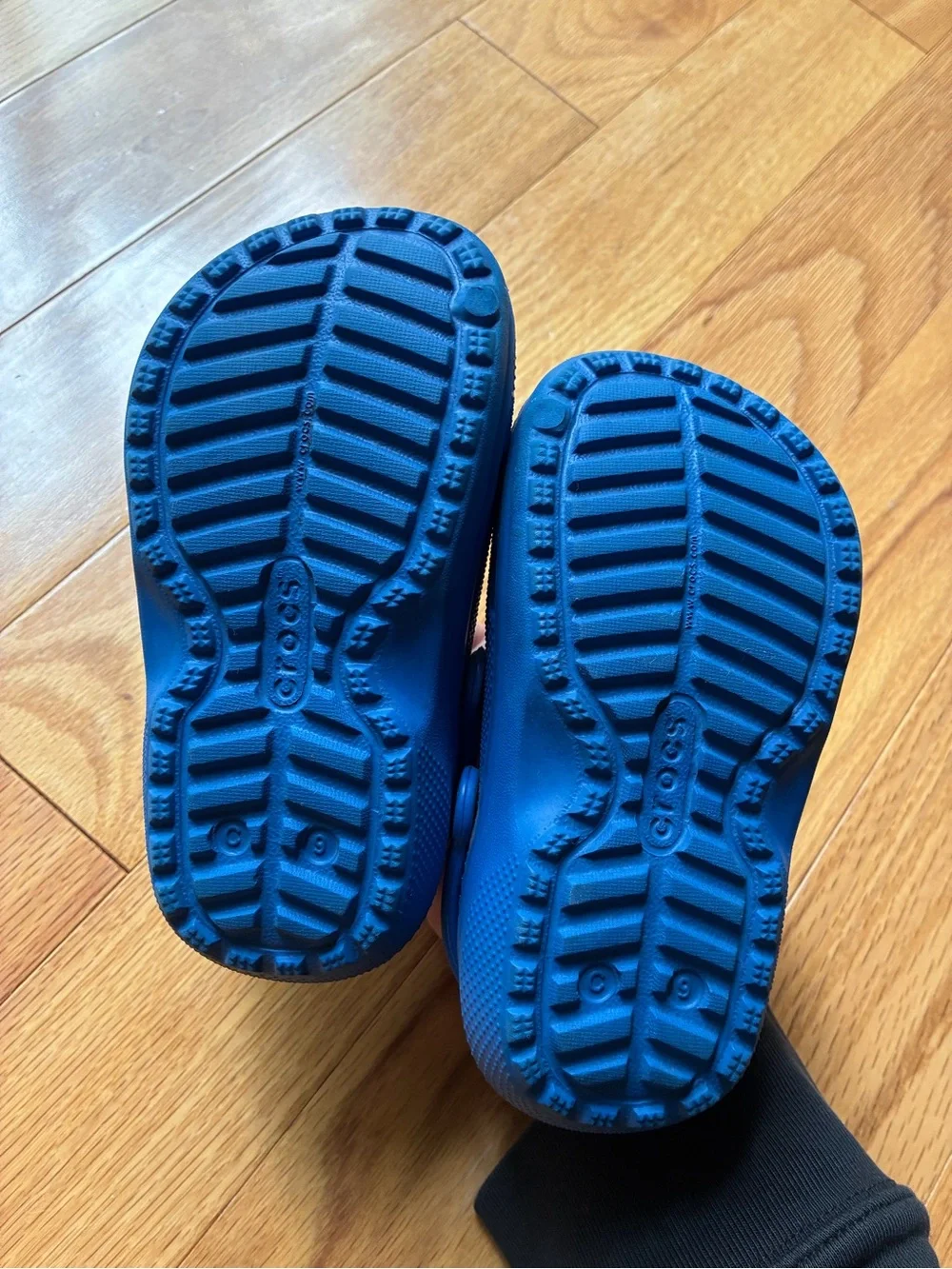 Kids Blue Faux-Fur Lined Slip-On Crocs